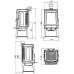 Plamen AUTHENTIC 35 - Компактная печка на оригинальной подставке-дровнице